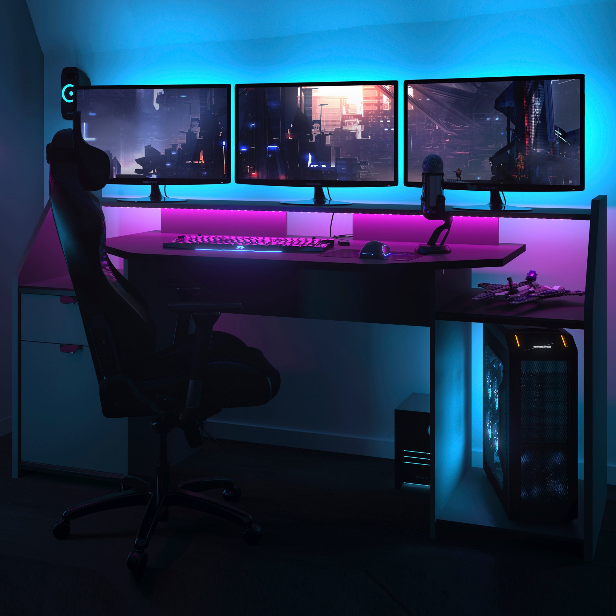 Ivinta mcombo modern gaming desk shop home office desk work desk