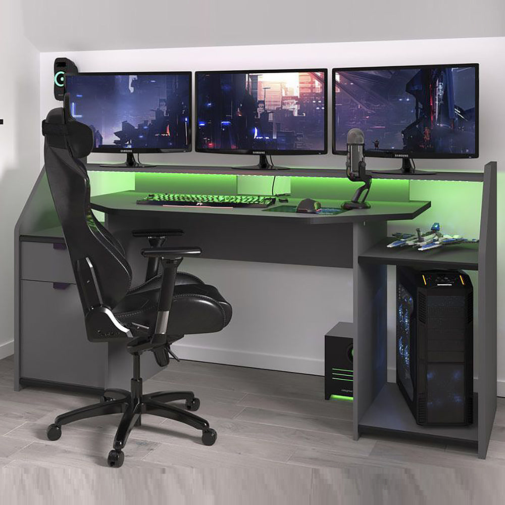 Bed Pc Build High Sleeper PodBed Small Double Gaming Bed with Sofa Bed, Built-In De ...