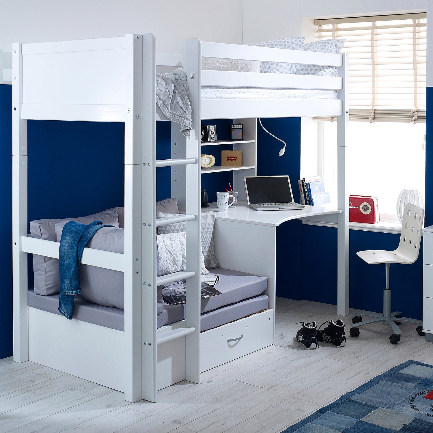 Highsleeper Bed Thuka with Desk Sofabed – Family Window