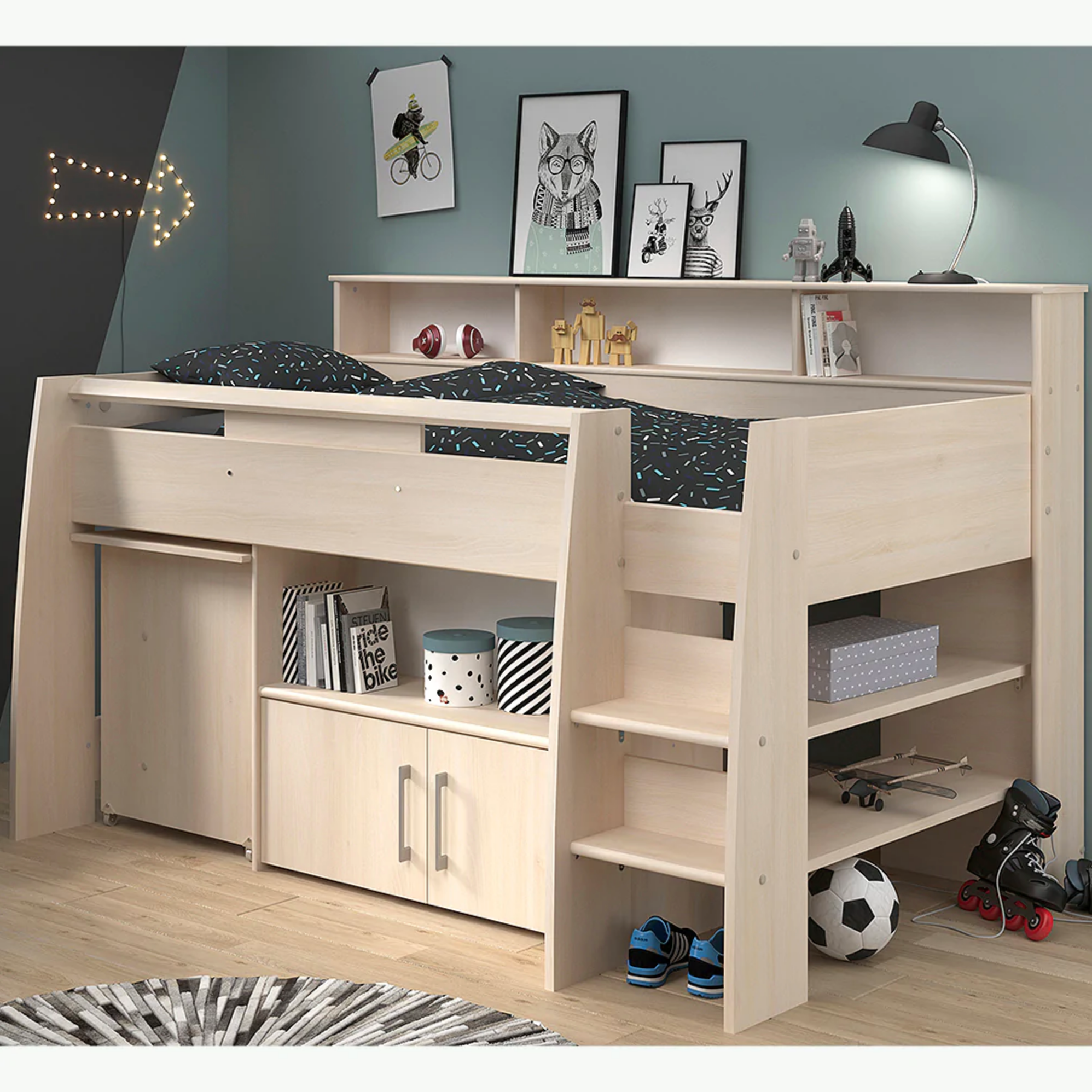 Parisot Swan 1 Midsleeper Cabin Bed Family Window